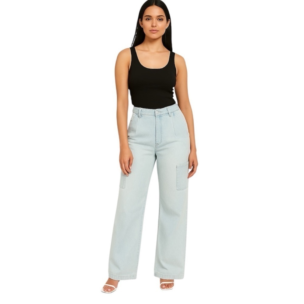 NWT EE: Some Wide Leg Cargo Jeans, Size Large